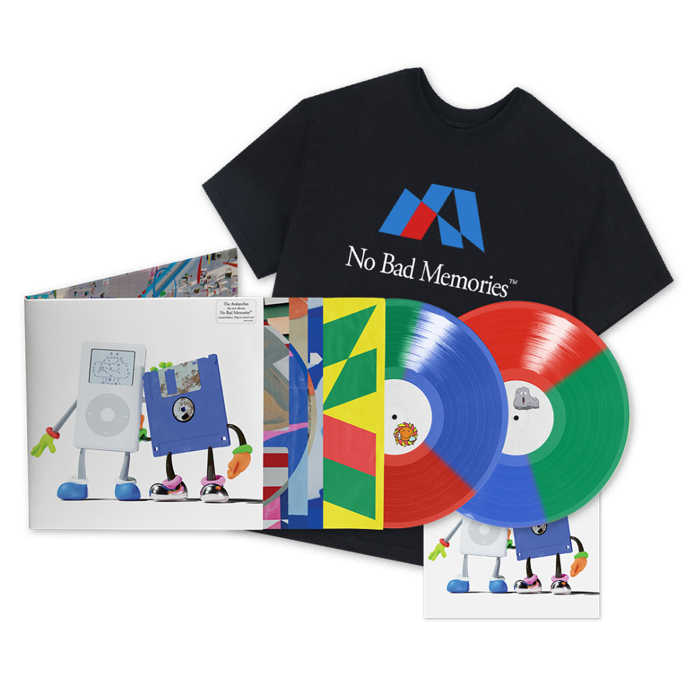 'No Bad Memories' (Exclusive Limited Edition Trio [RGB] 2LP) + Signed Art Card + Black T-shirt