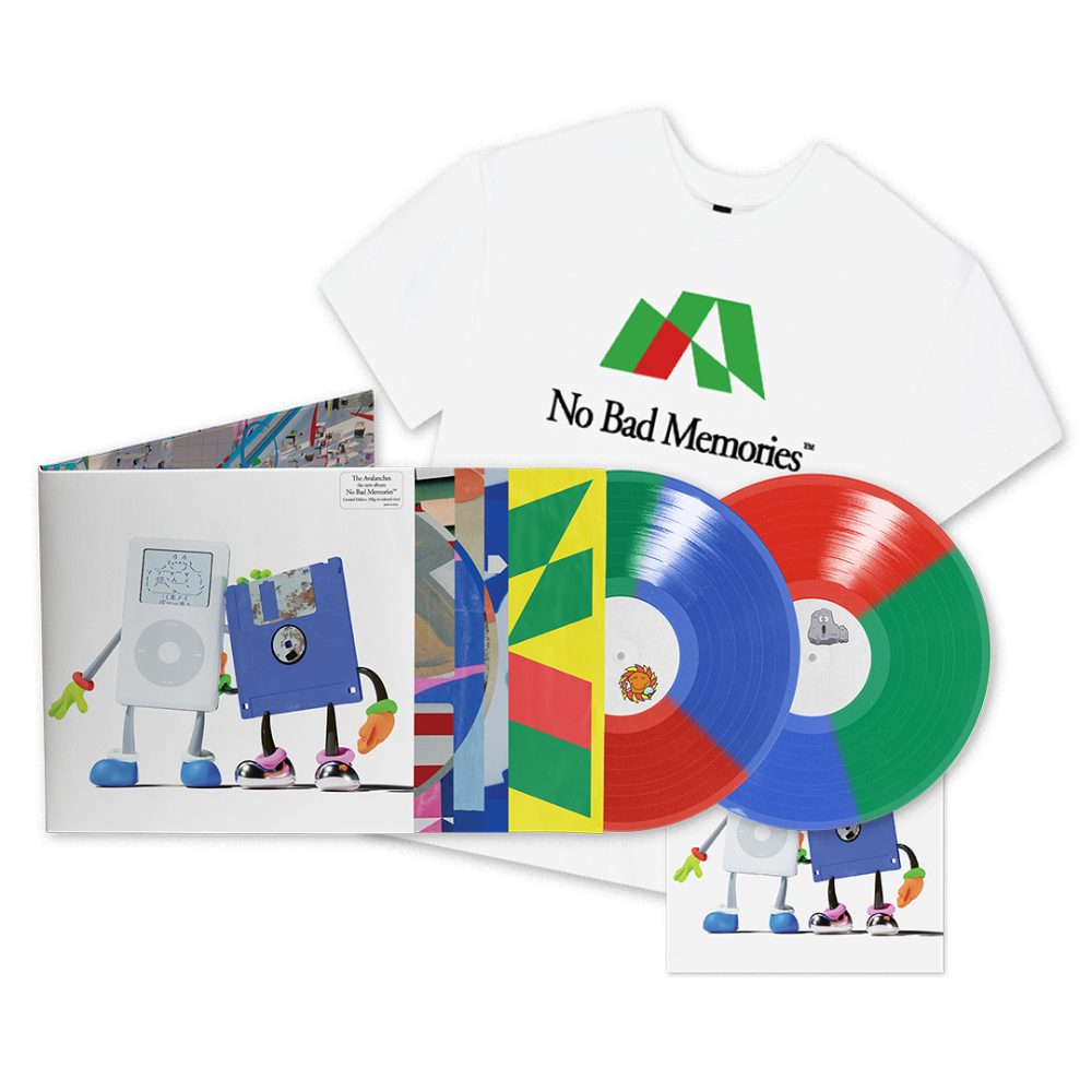 'No Bad Memories' (Exclusive Limited Edition Trio [RGB] 2LP) + Signed Art Card + White T-shirt